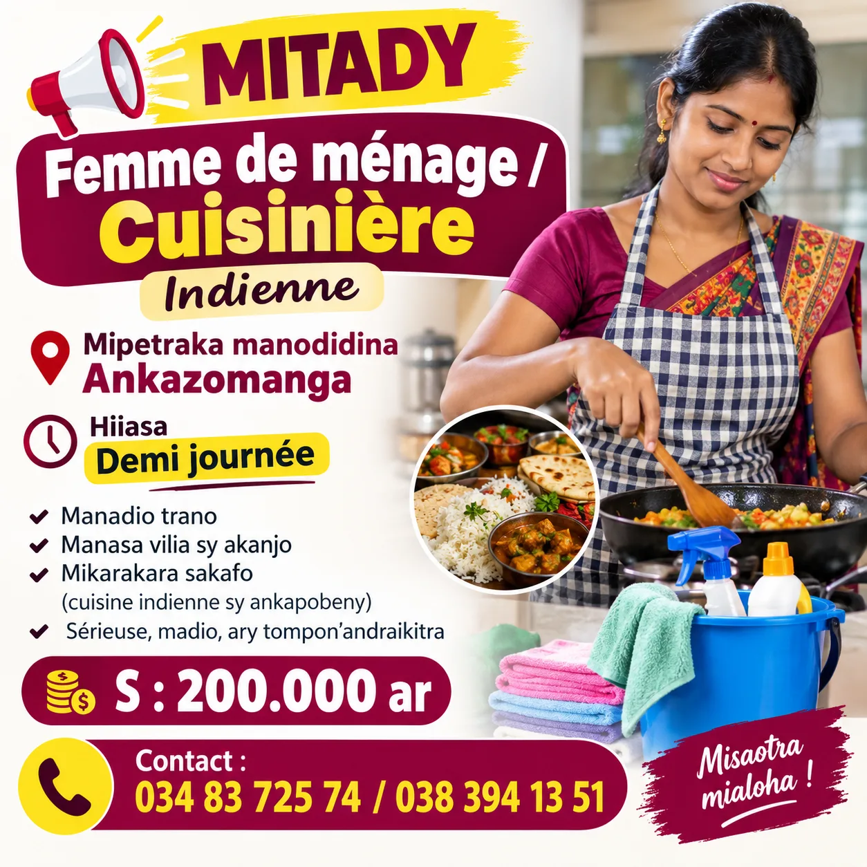 Mitady femme de ménage/cuisinière — photo 1