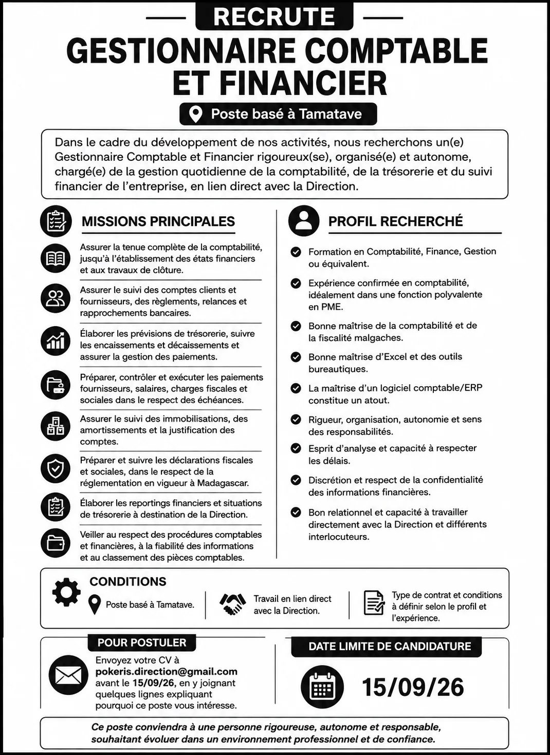 SECRETAIRE DE DIRECTION ET GESTIONNAIRE COMPTABLE ET FINANCIER — photo 2
