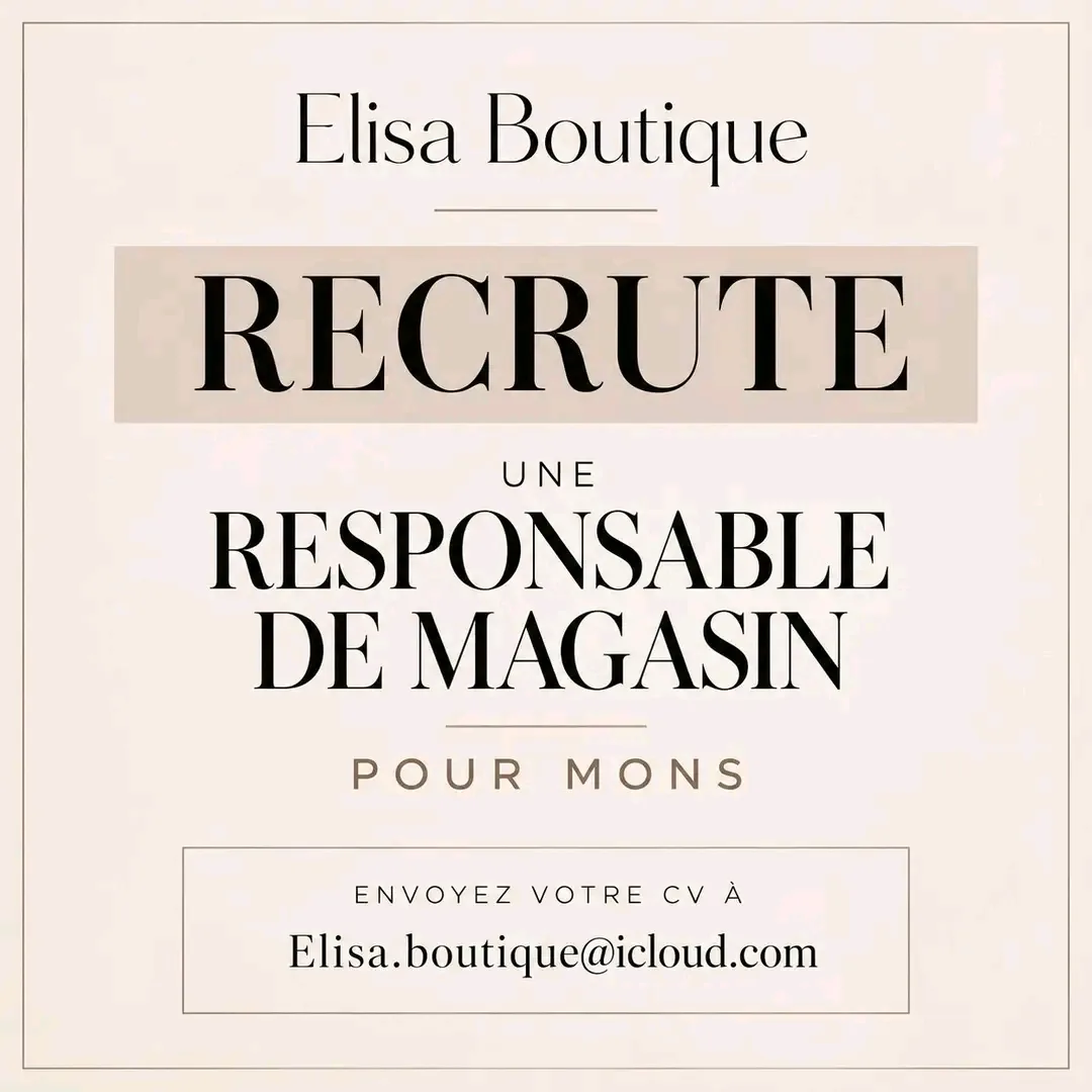 ELISA BOUTIQUE RECRUTE À MONS ✨ — photo 1