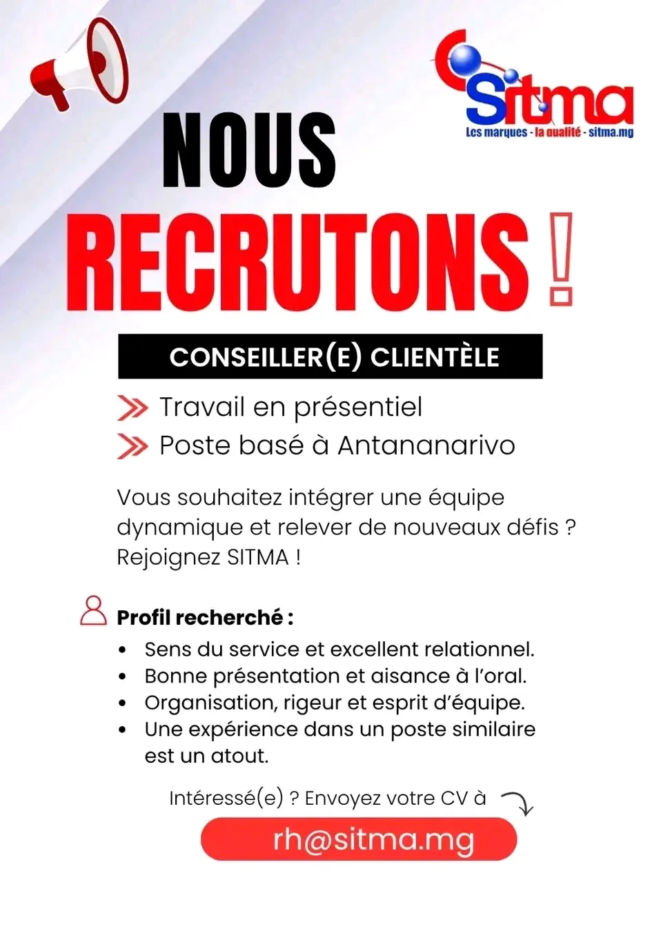 Offre d'emploi
