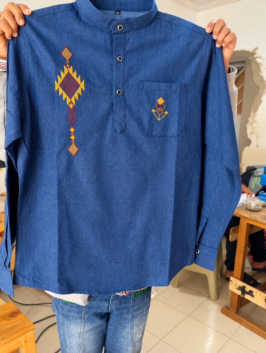 Chemise col Mao — photo 5