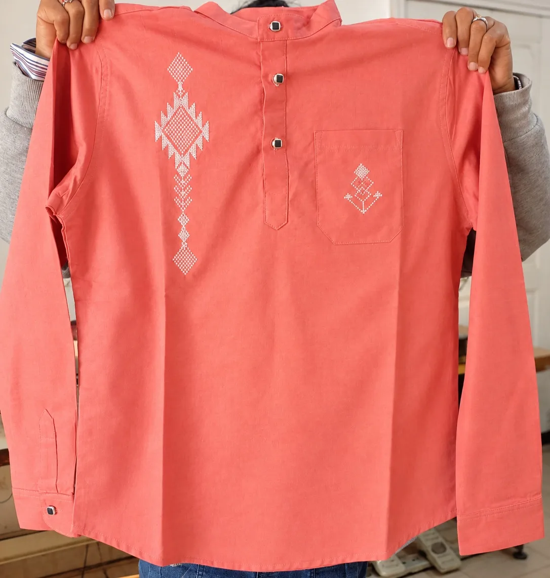 Chemise col Mao — photo 4